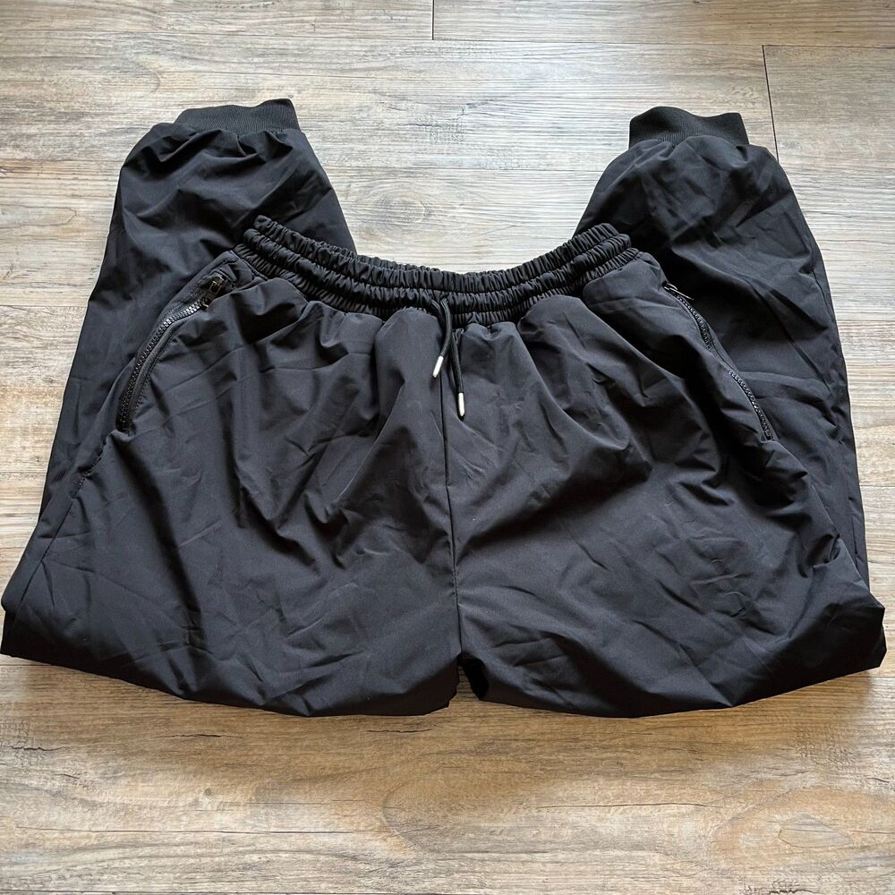 Nike Track Pants Vintage Women's Small Lined Warm Winter 90s Y2K Black